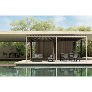 Pérgola Ocean 3.6x6, natural-antracita