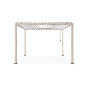 Pérgola Ocean 3.6x3.6, rustic-blanco