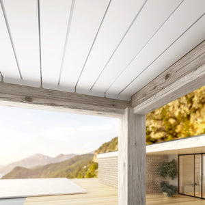 Pérgola Ocean 3.6x3.6, rustic-blanco