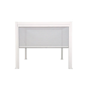 Toldo enrollable pérgola Ocean lado 3.6m, blanco