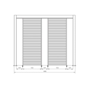 Panel vertical pérgola Ocean y Marea, antracita