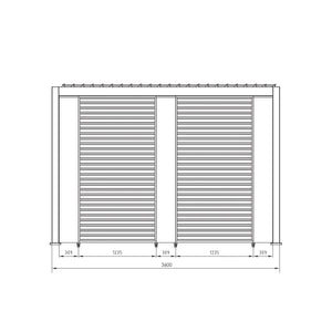 Panel vertical pérgola Ocean y Marea, antracita