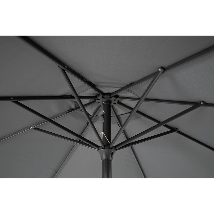 Parasol Kalife Ø3m, gris oscuro