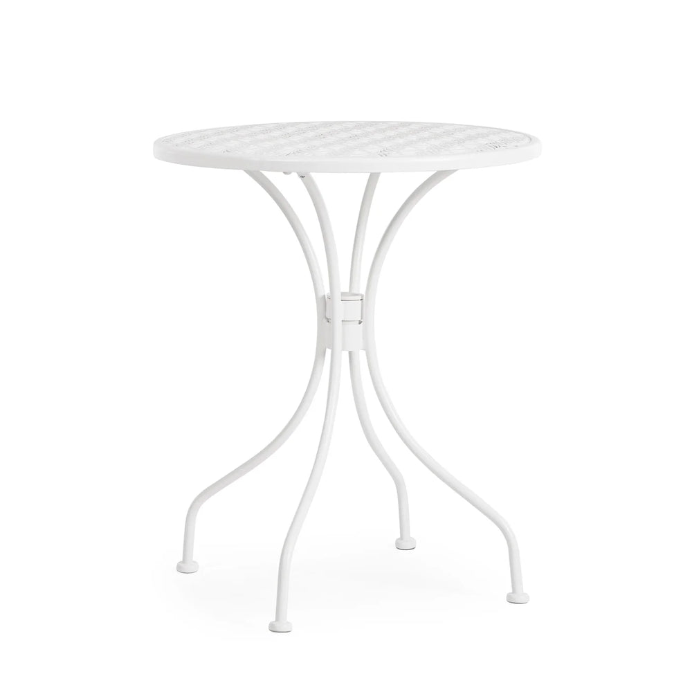 Mesa de exterior Lizette Ø60, blanco