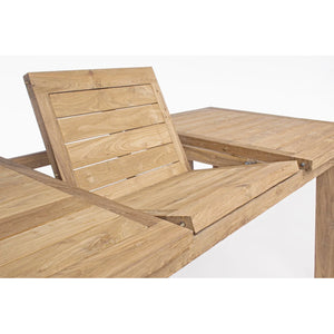 Mesa extensível Bounty 160-220X95, teca reciclada