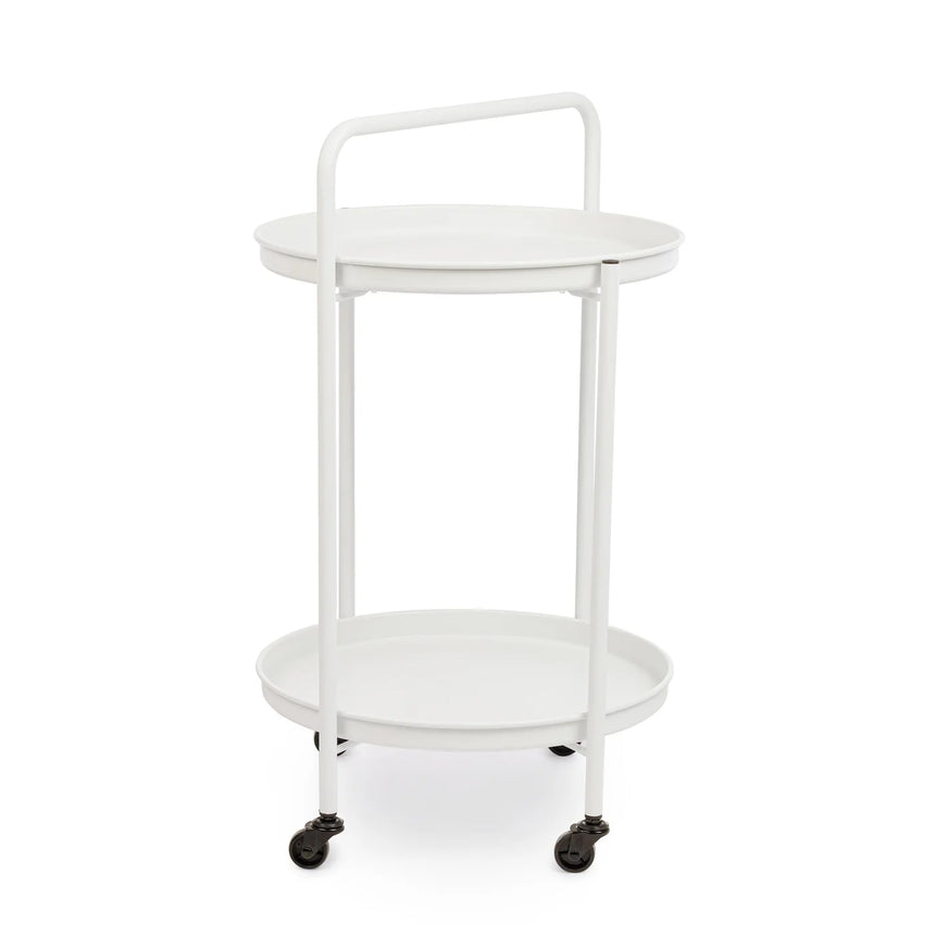 Carrito con bandeja Austin Twin D44.5, blanco
