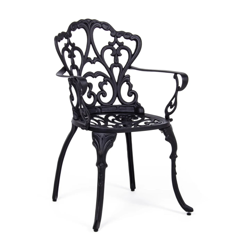 Silla con reposabrazos Victoria, antracita