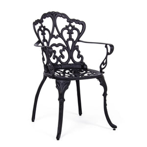 Silla con reposabrazos Victoria, antracita