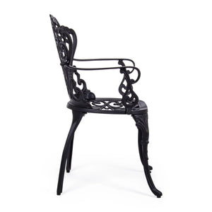 Silla con reposabrazos Victoria, antracita