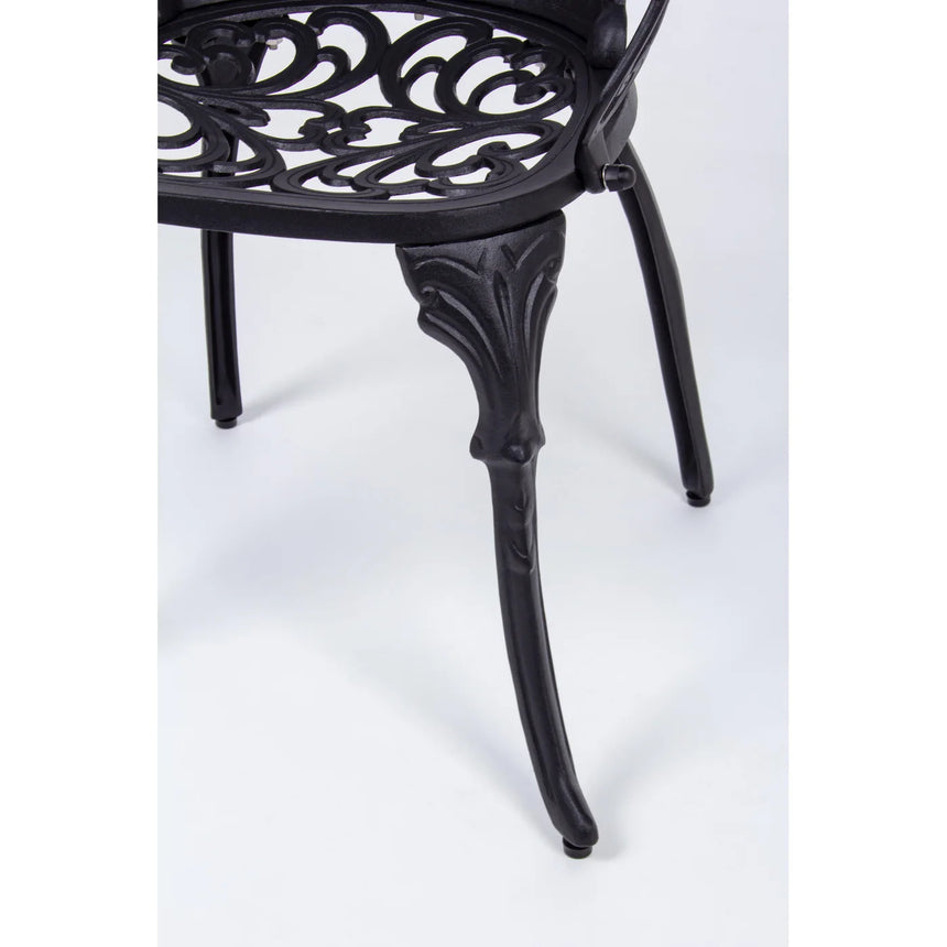 Silla con reposabrazos Victoria, antracita
