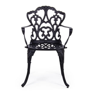 Silla con reposabrazos Victoria, antracita