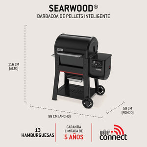 Barbacoa de pellet Weber Searwood