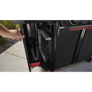 Grelhador a gás Weber Genesis E-330WR Stealth + espetos rotativos
