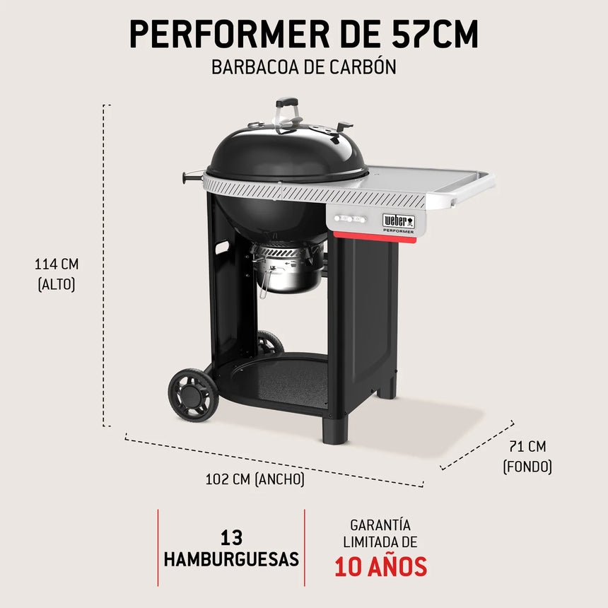 Grelhador a carvão Weber Performer Ø 57 cm