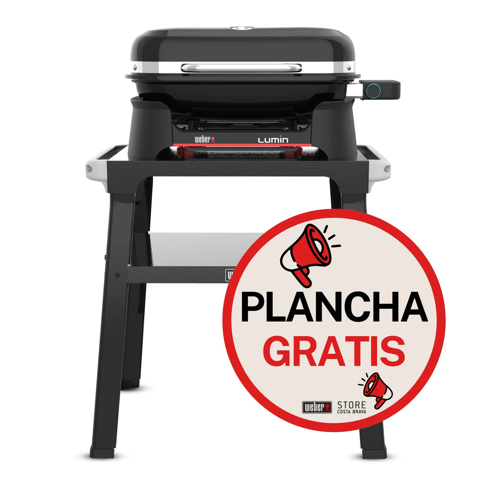 Grelhador elétrico Weber Lumin com suporte