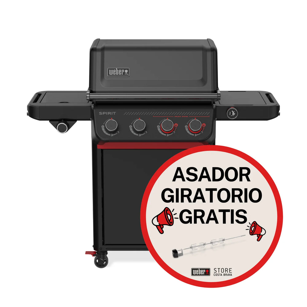 Grelhador a gás Weber Spirit EPX-435R Stealth + Espetada rotativa