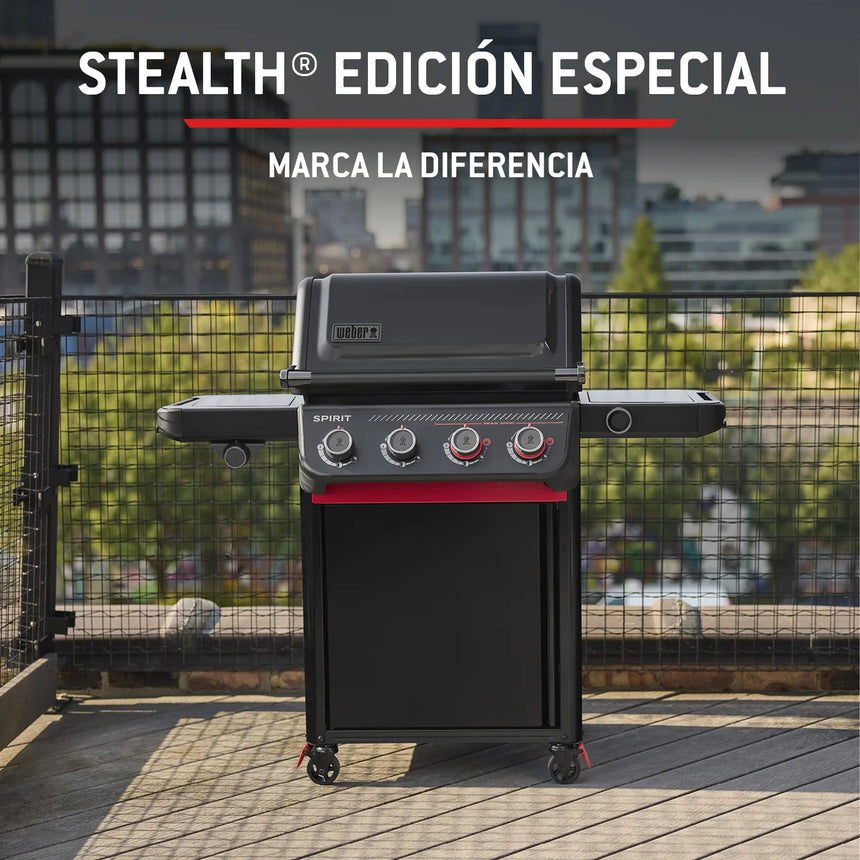 Grelhador a gás Weber Spirit EPX-435R Stealth + Espetada rotativa
