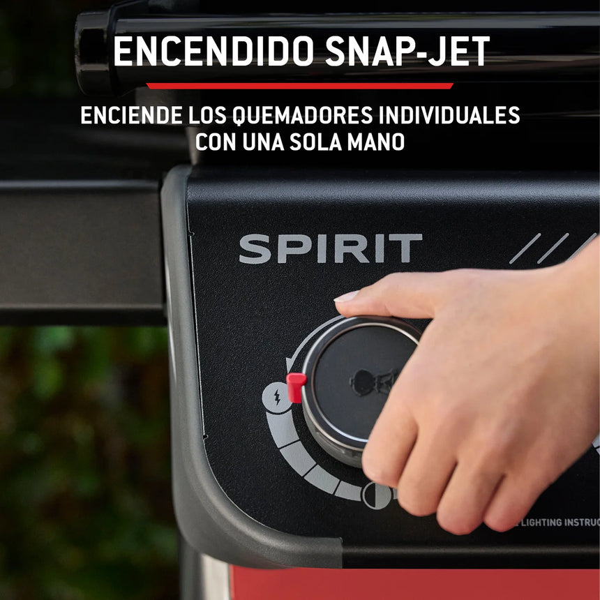 Grelhador a gás Weber Spirit EPX-435R Stealth + Espetada rotativa
