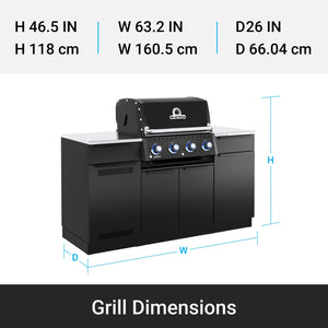 Cocina de exterior modular Baron MOK 420