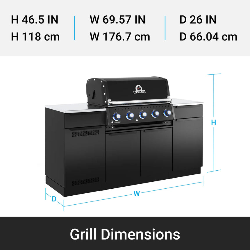 Cocina de exterior modular Baron MOK 520