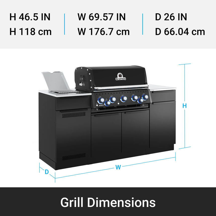 Cocina de exterior modular Baron MOK 590