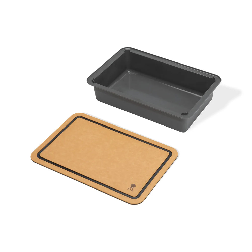 Tabla para cortar y contenedor insertable Weber Works