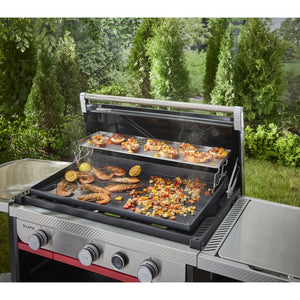 Soporte para calentar de 2 niveles para plancha Weber 76 cm