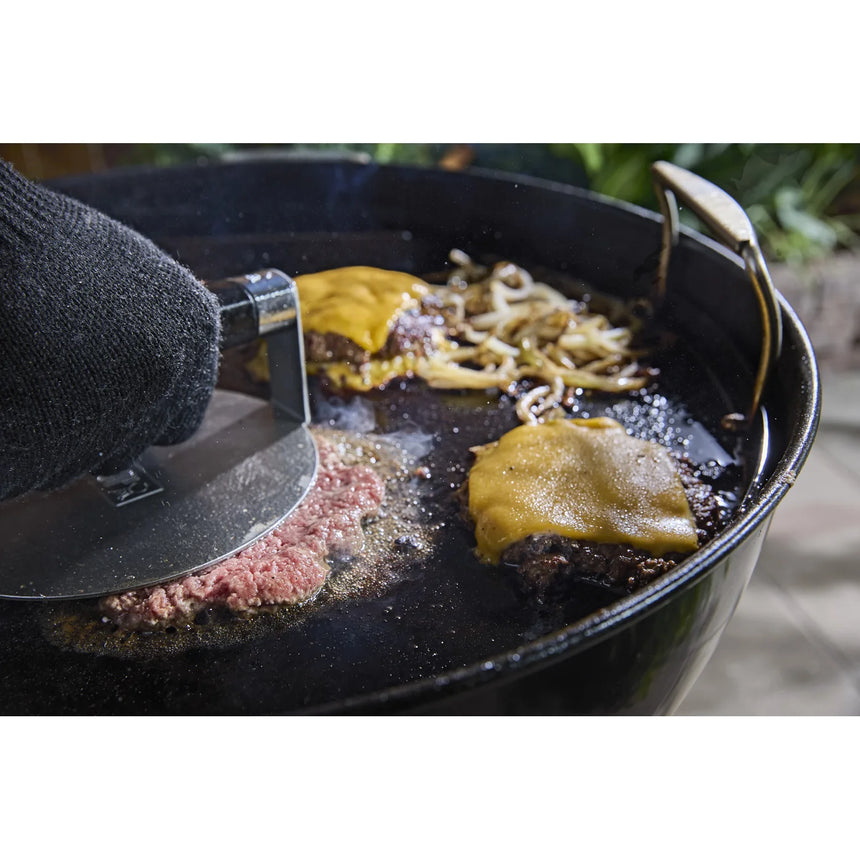 Prensa inox para Smashed Burgers Weber