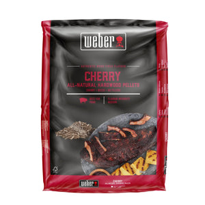 Pellets de madera naturales Weber - Cerezo, 8 kg