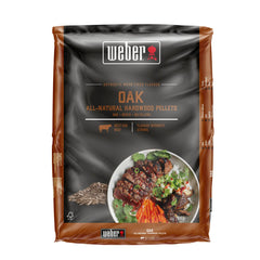 Pellets de madera naturales Weber - Roble, 8 kg