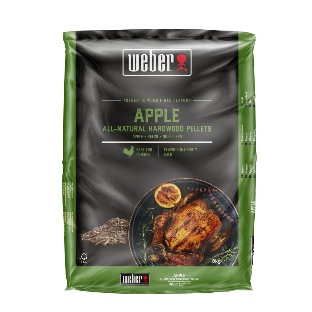Granulado de Madeira Natural Weber - Maçã, 8 kg