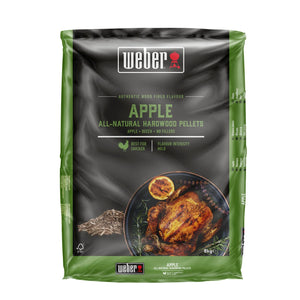 Pellets de madera naturales Weber - Manzano, 8 kg