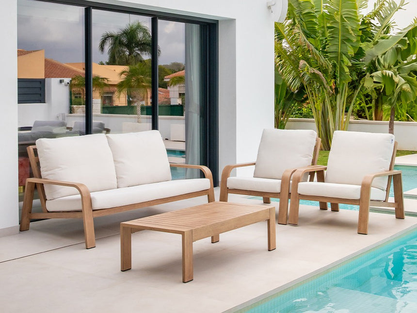 Set sofá Sudafrica imitación madera