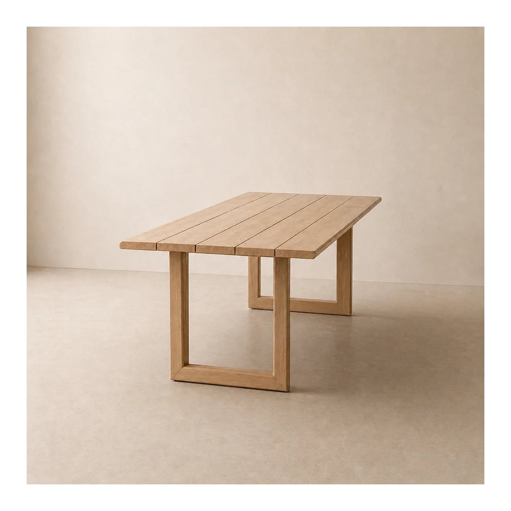 Mesa Córsega 240x102x75cm, imitação madeira