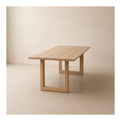 Mesa de exterior Córcega 240x102xh75 cm imitación madera
