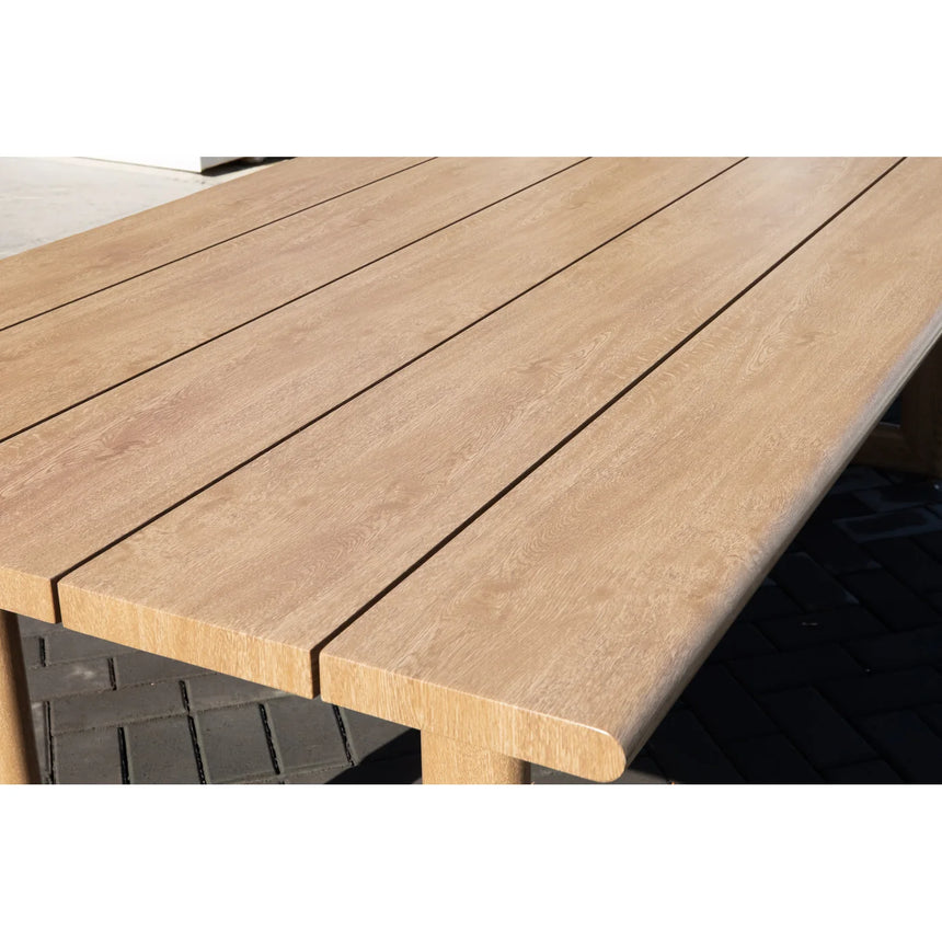 Mesa de exterior Córcega 240x102xh75 cm imitación madera