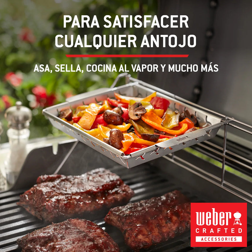 Cesta elevada para asar Weber®