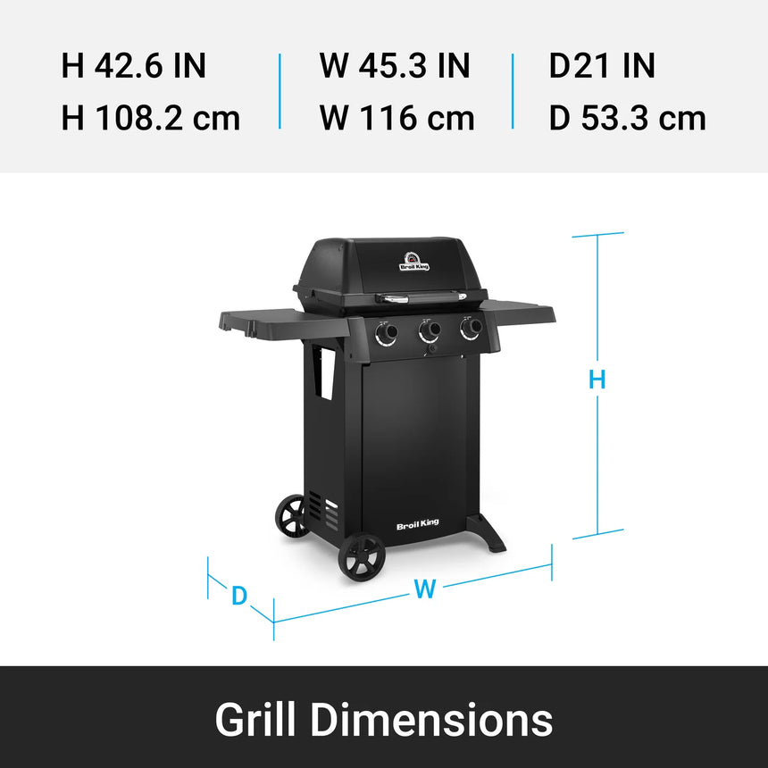 Barbacoa de gas Broil King Gem 310 Shadow