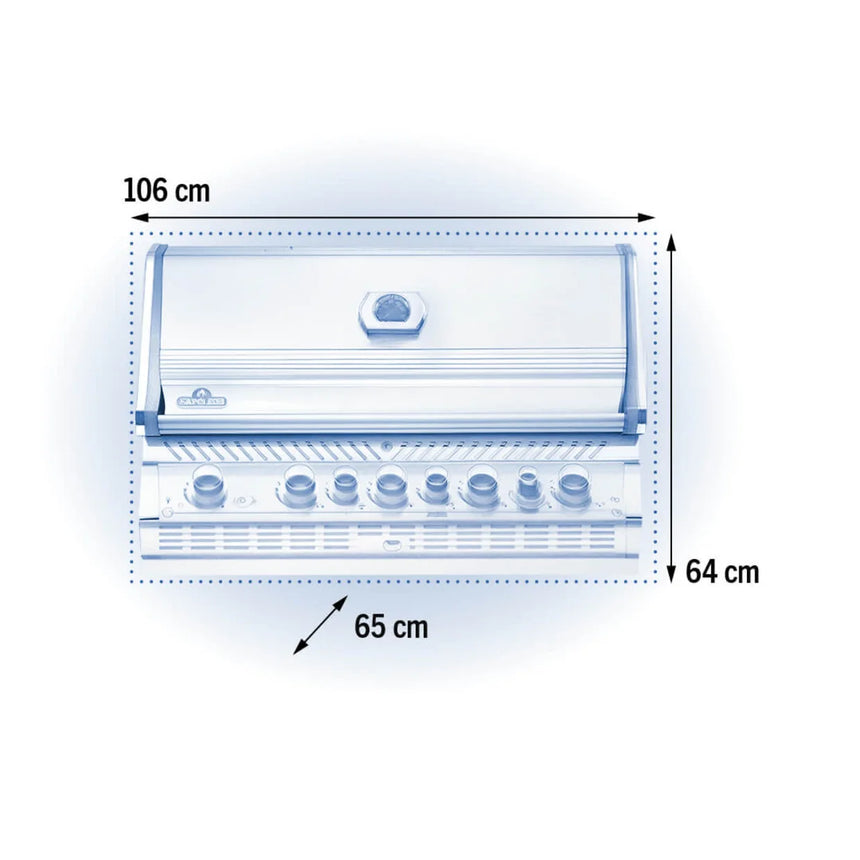 Barbacoa de gas Napoleon Prestige PRO 665 Acero Inoxidable Built In