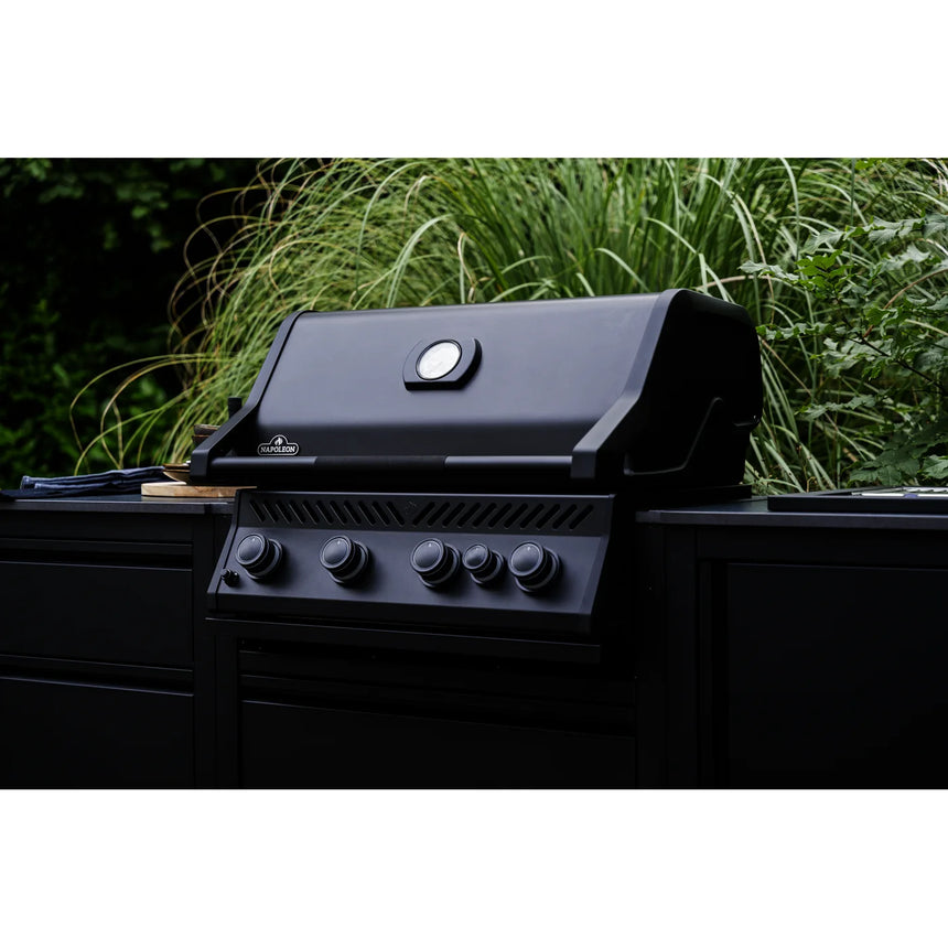 Barbacoa de gas Napoleon Serie 300 Negro mate Built-In