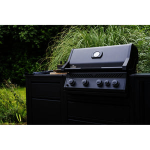 Barbacoa de gas Napoleon Serie 300 Negro mate Built-In
