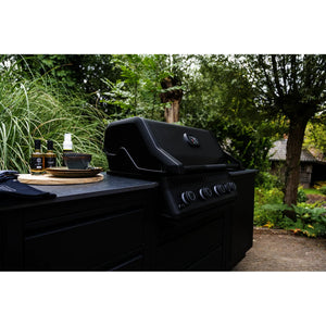 Barbacoa de gas Napoleon Serie 300 Negro mate Built-In