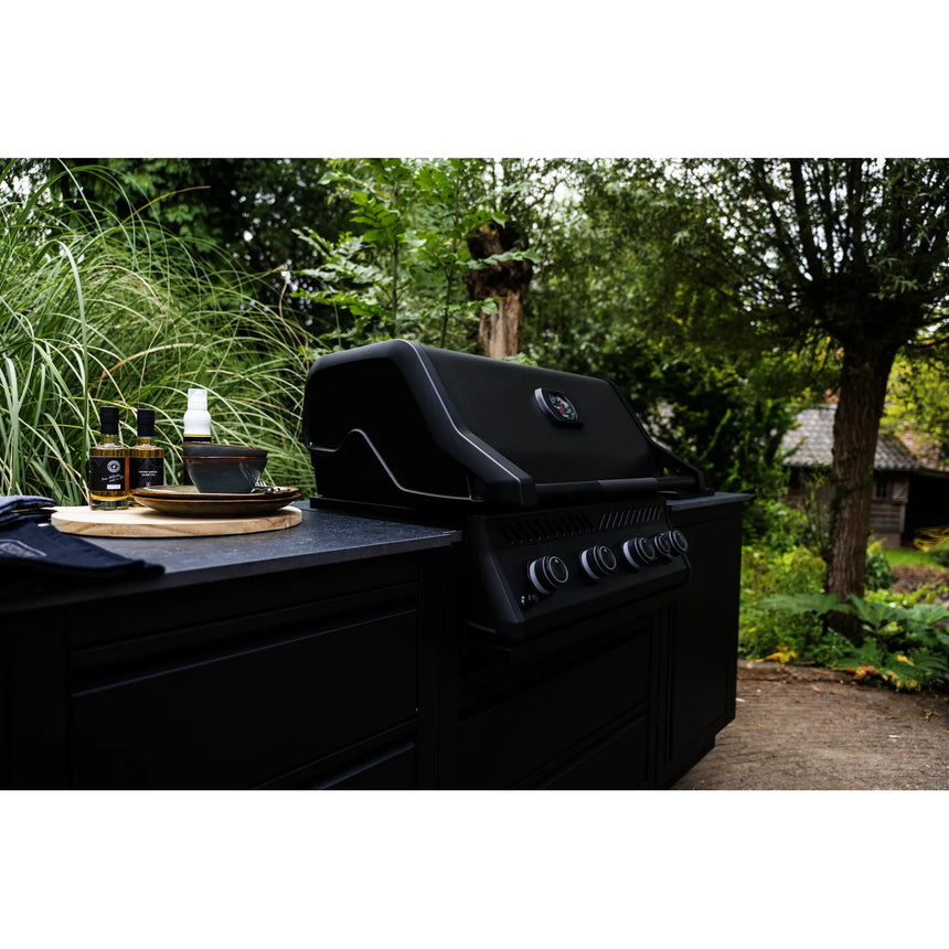 Barbacoa de gas Napoleon Serie 300 Negro mate Built-In