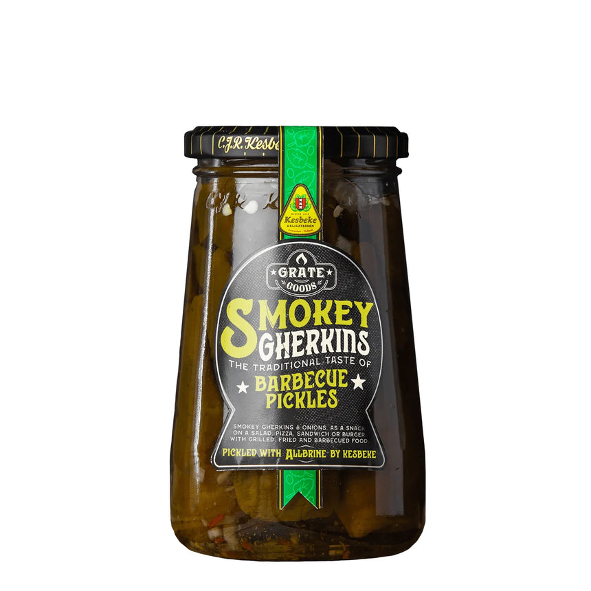 Pepinillos BBQ Grate Goods Smokey Gherkins 340 g
