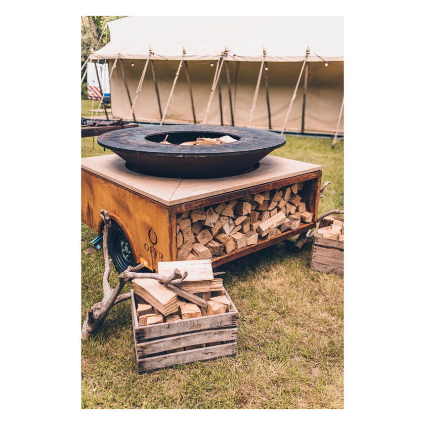 Barbacoa de leña OFYR Trailer Corten