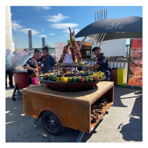 Barbacoa de leña OFYR Trailer Corten