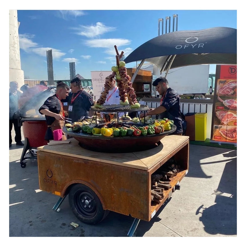 Barbacoa de leña OFYR Trailer Corten