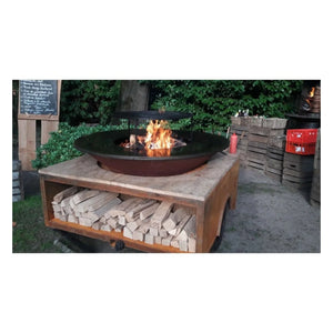 Barbacoa de leña OFYR Trailer Corten