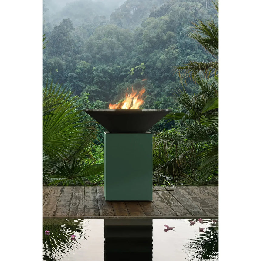 Barbacoa de leña OFYR 10th Anniversary Edition Chrome Green 100