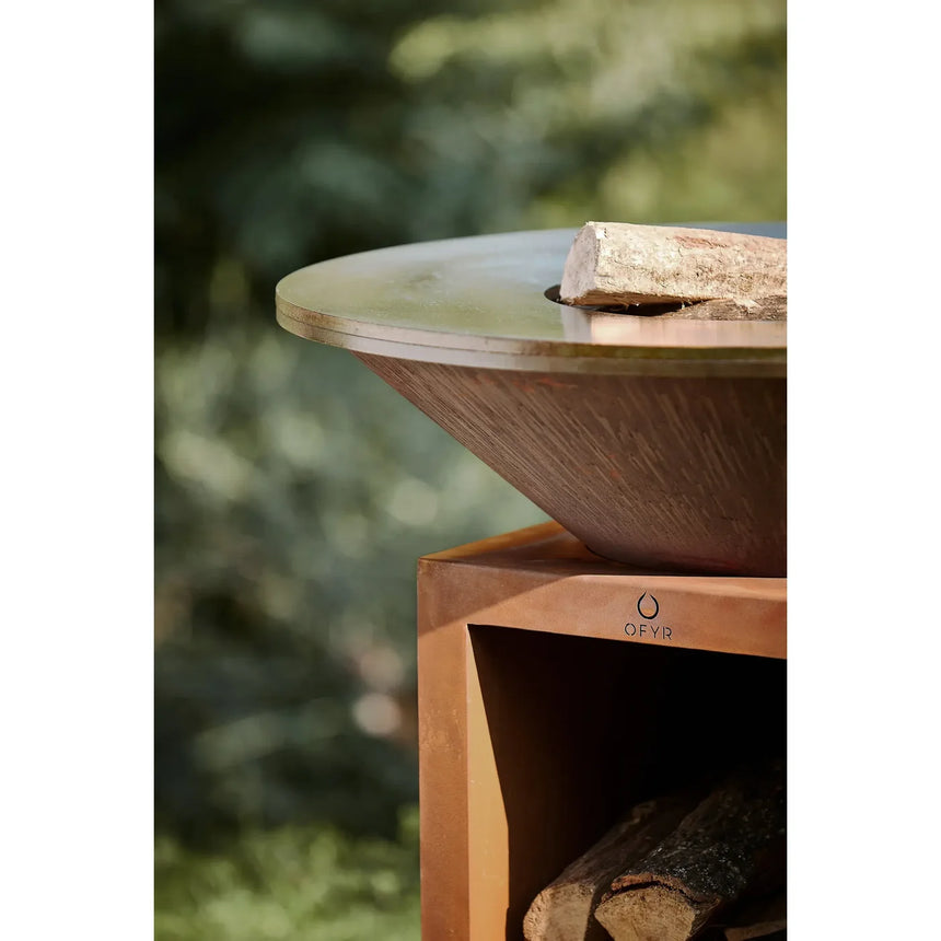 Barbacoa de leña OFYR Classic Storage Corten 85